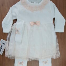 set nounăscut rochiță, pantalonași bandiță