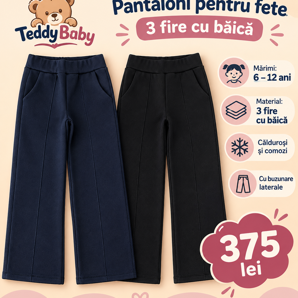 Pantaloni pentru fete